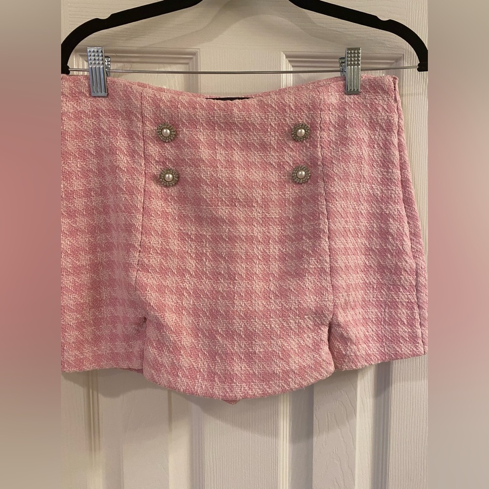 Zara Pink Tweed Skort